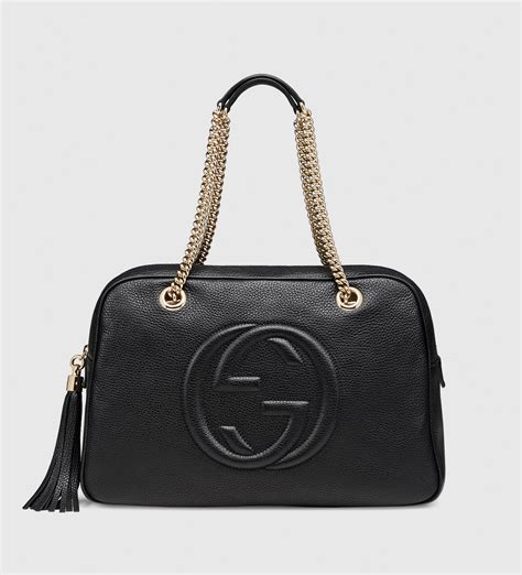 gucci bag noir|authentic gucci shoulder bag.